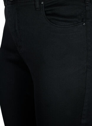 Zizzi Schmale Passform Emily Jeans mit normaler Taille, Black, Packshot image number 2